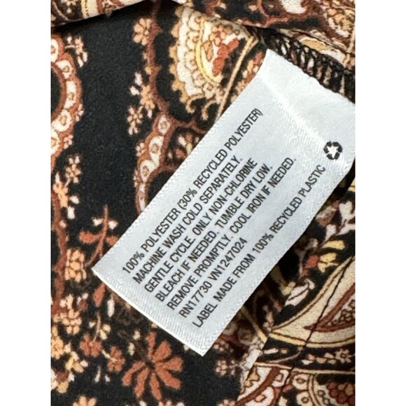 NEW! Niki Lotan Boho Hippie Paisley Long Sleeve Blouse Medium Puffy Sleeves‎ - Picture 10 of 10